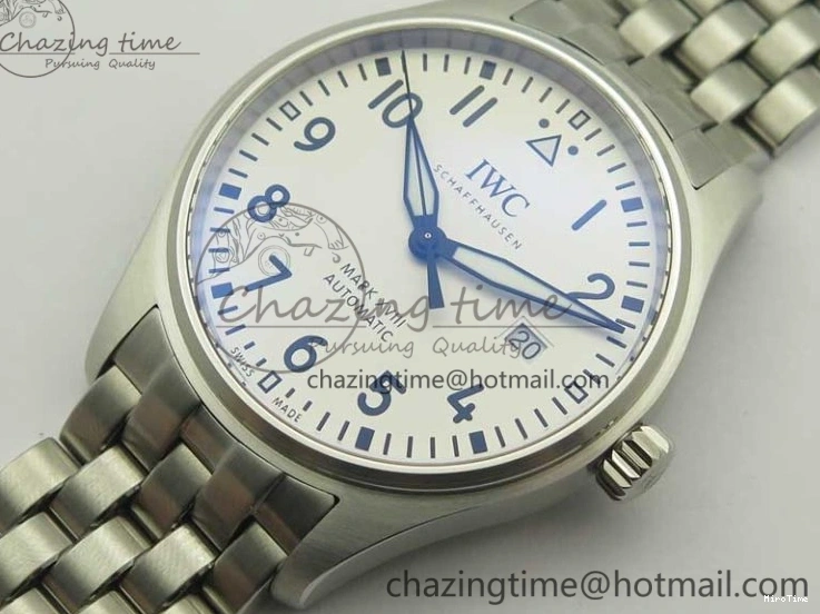 MIROTIME 0210 ZeroBulk Mark XVIII IW327002 MKS 1:1 Best Edition White Dial On SS Bracelet MIYOTA 9015 V 7209
